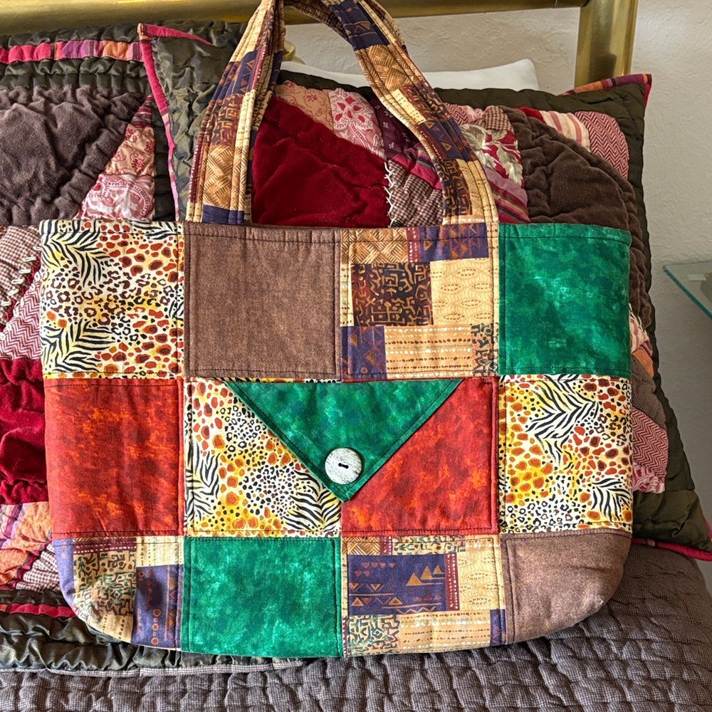 Patchwork Tote Bag - Multicolor